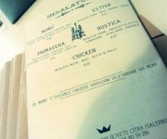 Bwhite Agency - Esempio menù al tavolo