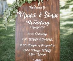 Photo Table Home Made - Programma wedding