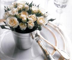 Particolare centrotavola per il matrimonio