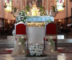 Addobbo sedie sposi - Fioreria il Pensiero