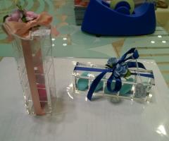 Bomboniere in plexiglass con confetti sfumati - DiMi bon bon