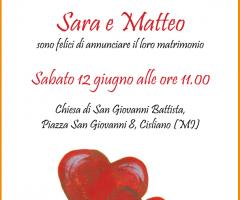 Partecipazioni Matrimonio – Cuori