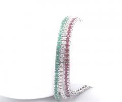 Tennis diamanti, rubini, smeraldi