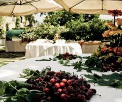 Allestimento del giardino per le nozze a Vicenza