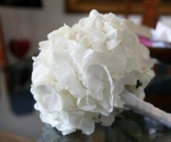 Bouquet di ortensia bianca - La Mimosa Creazioni