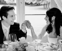 Foto degli sposi in bianco e nero