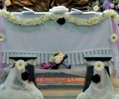 Addobbo banco sposi - Fioreria il Pensiero
