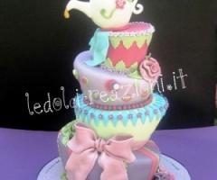 Torta nuziale Alice nel Paese delle Meraviglie