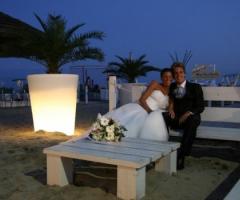 Sposi nella location di nozze