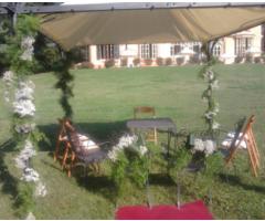 Allestimento in giardino