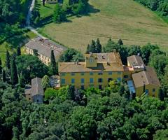 Vista dall'alto di Villa Sonnino
