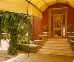 Ingresso sala interna del Ristorante Sora Rosa a Roma