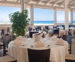 Sala ristorante per i ricevimenti di nozze