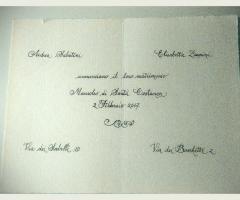 La Bottega delle Arti - Partecipazione stile corsivo