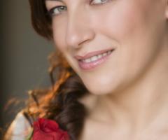 Trucco rosa per il matrimonio