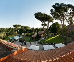 Vista panoramica sulla location di matrimonio a Roma