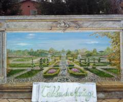 Dipinto Trompe l'Oeil come tableau realizzato da Decoration 2000