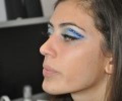 Mary Make Up - Ombretto blu e gemme per la sposa