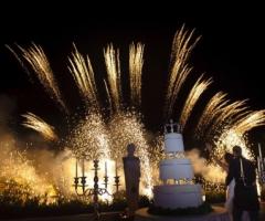 Sbruffi e fontane color oro -Fuochi artificiali Piroarts