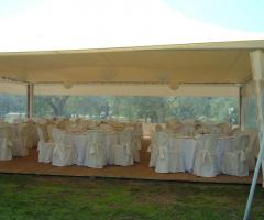 La tensostruttura del Podere Conte Gherardo