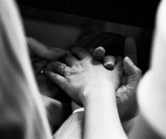 Scatto fotografico degli sposi