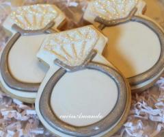 Biscotti decorati a forma di solitario