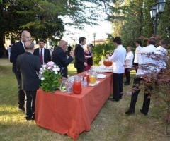 Banchetto in giardino