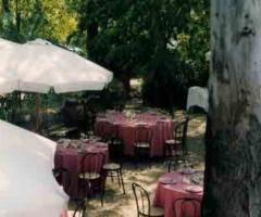 Allestimento per ricevimenti di matrimonio in giardino