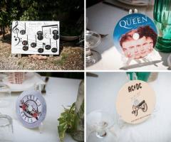 Invito Di Nozze - Segnatavoli e tableau in stile rock