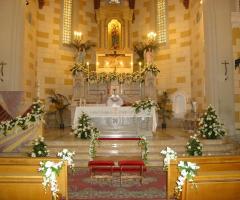 Addobbo floreale chiesa