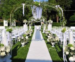 celebrazione del rito in giardino