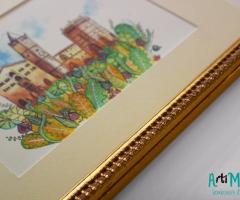 ArtiMiSte - Un raffinato acquerello come bomboniera per matrimonio