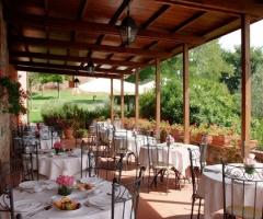 Terrazza per il matrimonio a Montepulciano