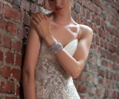 Abito da sposa con ricami preziosi