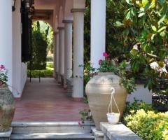 Porticato all'ingresso