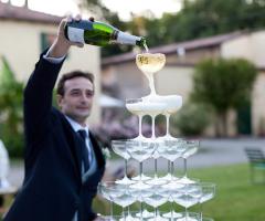 Una cascata originale di spumante