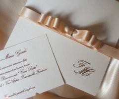 Partecipazione con fiocco stilizzato - Preziose Emozioni