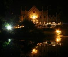 Vista del Castello Papadopoli Giol di sera