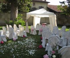 Matrimonio civile con gazebo nella location di nozze