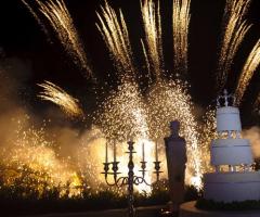 Matrimonio da favola - I fuochi d'artificio al taglio della torta