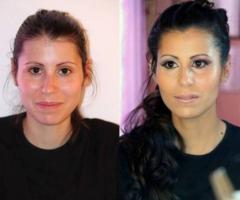 Trucco sposa - Prima a dopo