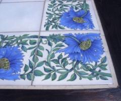 Particolare delle maioliche