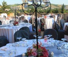 Centrotavola fiori e candele