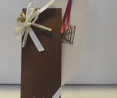 Segnalibro con astuccio bomboniera - Grafica d'arte Artifoglio