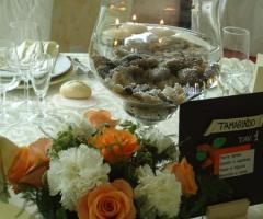 Centrotavola per i tavoli di nozze