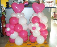 Palloncini a forma di cuore per il matrimonio