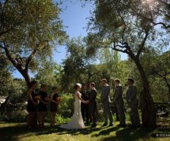 Foto del matrimonio in giardino