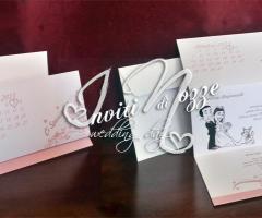 Modello Part Calendar con caricatura - Inviti di Nozze