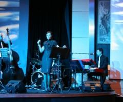 Stefano Fantozzi durante un'esibizione