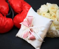 Bouquet e cuscino porta fedi